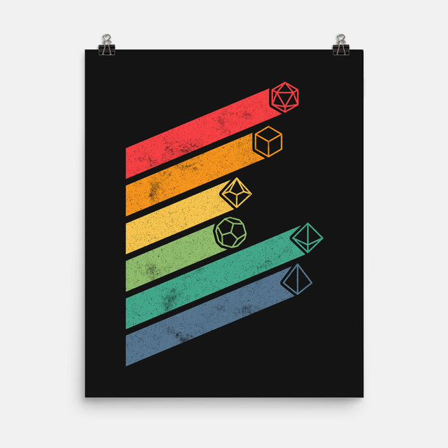 Dice Stripes-none matte poster-ShirtGoblin