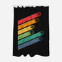 Dice Stripes-none polyester shower curtain-ShirtGoblin