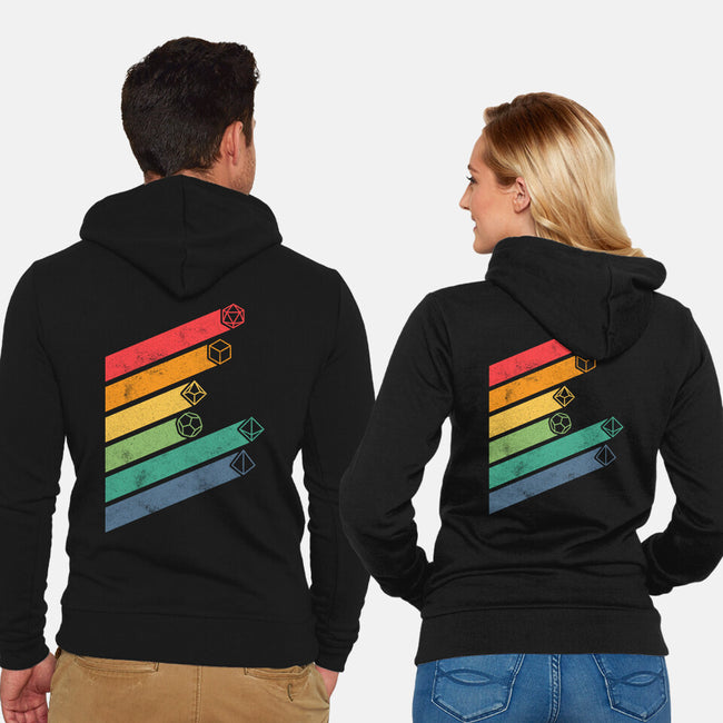 Dice Stripes-unisex zip-up sweatshirt-ShirtGoblin