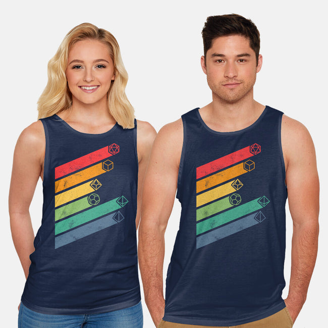 Dice Stripes-unisex basic tank-ShirtGoblin