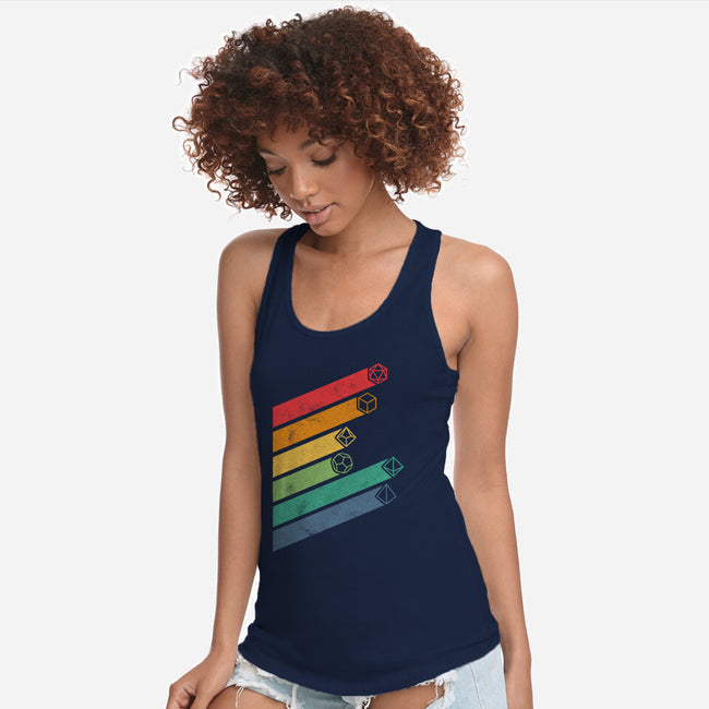 Dice Stripes-womens racerback tank-ShirtGoblin