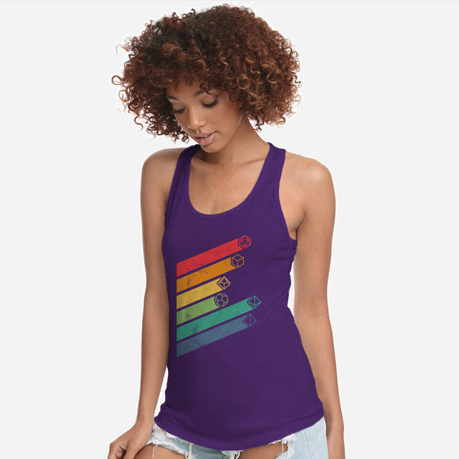 Dice Stripes-womens racerback tank-ShirtGoblin