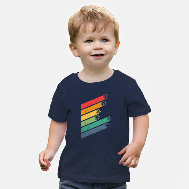 Dice Stripes-baby basic tee-ShirtGoblin