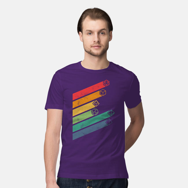 Dice Stripes-mens premium tee-ShirtGoblin