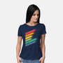 Dice Stripes-womens basic tee-ShirtGoblin