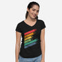 Dice Stripes-womens v-neck tee-ShirtGoblin