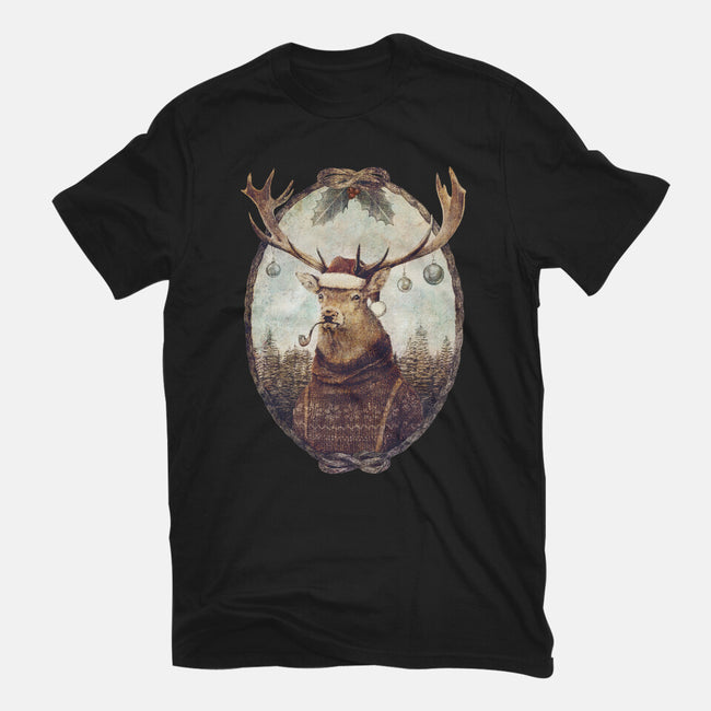 Thinking Wild Christmas-womens basic tee-Mike Koubou