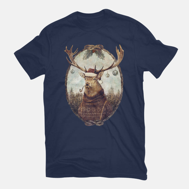 Thinking Wild Christmas-womens basic tee-Mike Koubou