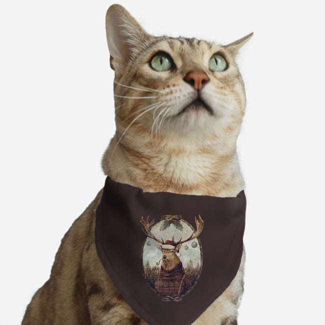 Thinking Wild Christmas-cat adjustable pet collar-Mike Koubou