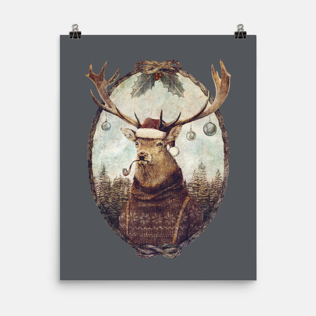 Thinking Wild Christmas-none matte poster-Mike Koubou