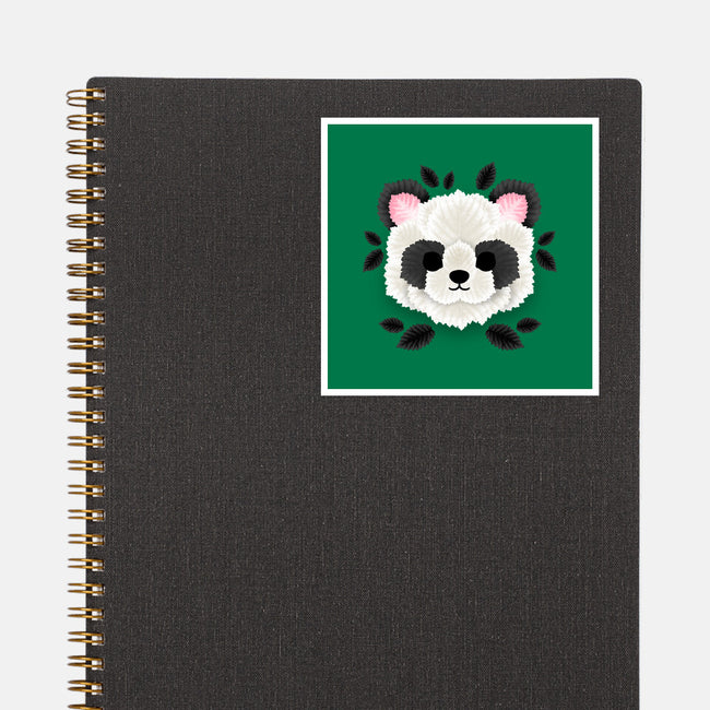 Panda Of Leaves-none glossy sticker-NemiMakeit