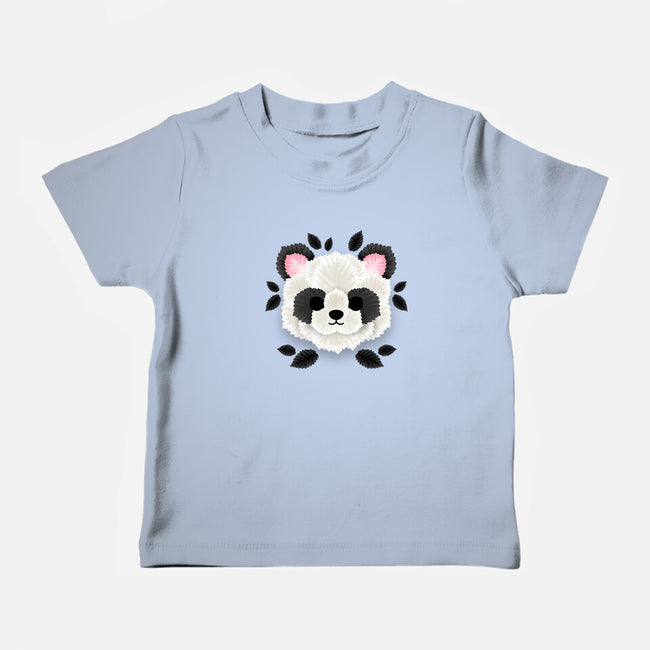 Panda Of Leaves-baby basic tee-NemiMakeit