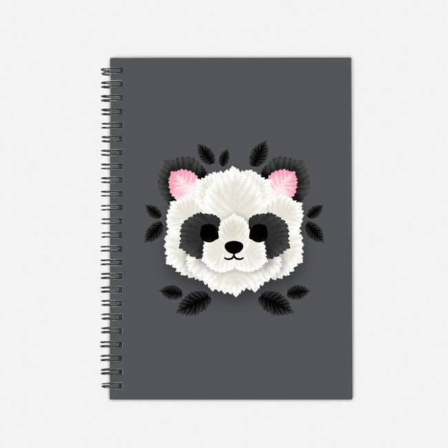 Panda Of Leaves-none dot grid notebook-NemiMakeit