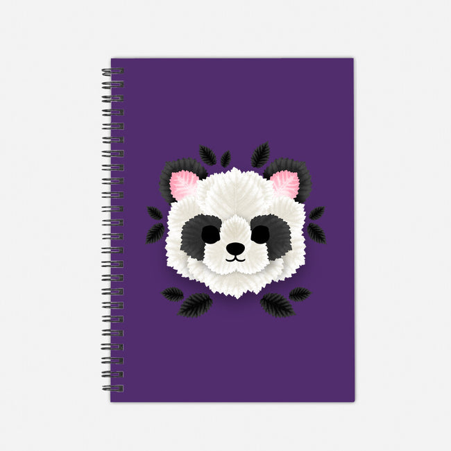 Panda Of Leaves-none dot grid notebook-NemiMakeit