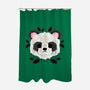 Panda Of Leaves-none polyester shower curtain-NemiMakeit