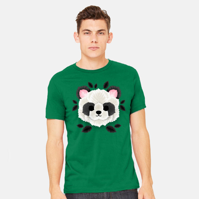 Panda Of Leaves-mens heavyweight tee-NemiMakeit