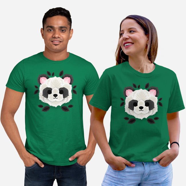 Panda Of Leaves-unisex basic tee-NemiMakeit