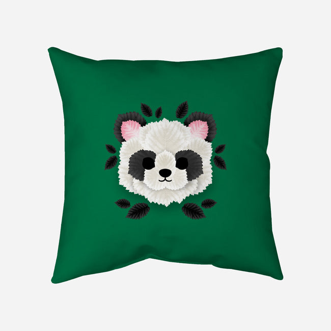 Panda Of Leaves-none removable cover w insert throw pillow-NemiMakeit