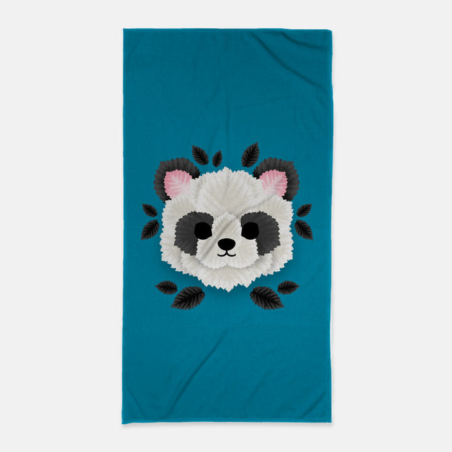 Panda Of Leaves-none beach towel-NemiMakeit