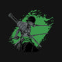 Dark Zoro-womens fitted tee-xMorfina