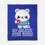 Winter Time Polar Bear-none fleece blanket-NemiMakeit