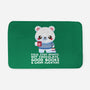 Winter Time Polar Bear-none memory foam bath mat-NemiMakeit