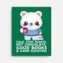 Winter Time Polar Bear-none stretched canvas-NemiMakeit