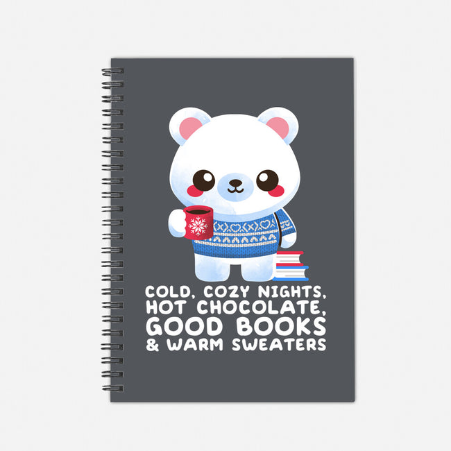 Winter Time Polar Bear-none dot grid notebook-NemiMakeit