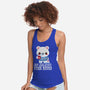 Winter Time Polar Bear-womens racerback tank-NemiMakeit