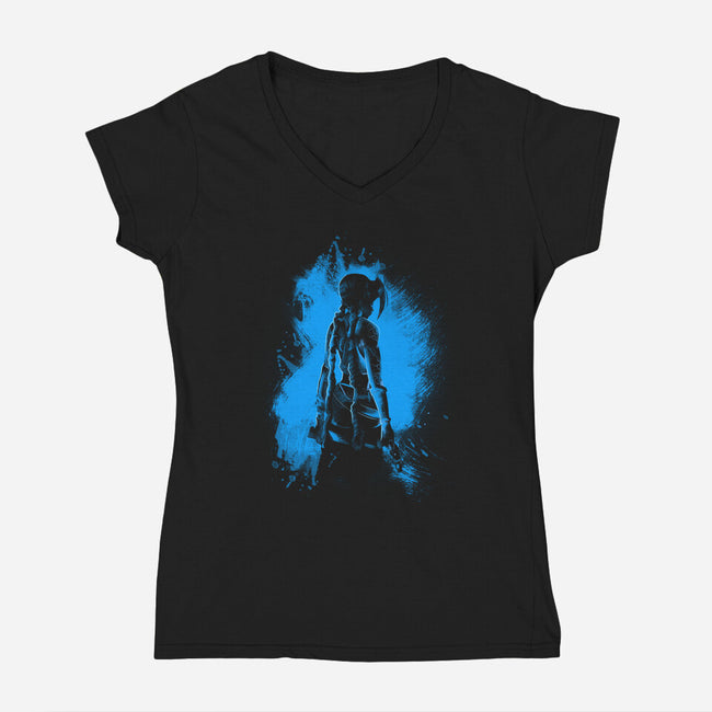 Blue Jinx-womens v-neck tee-fanfabio
