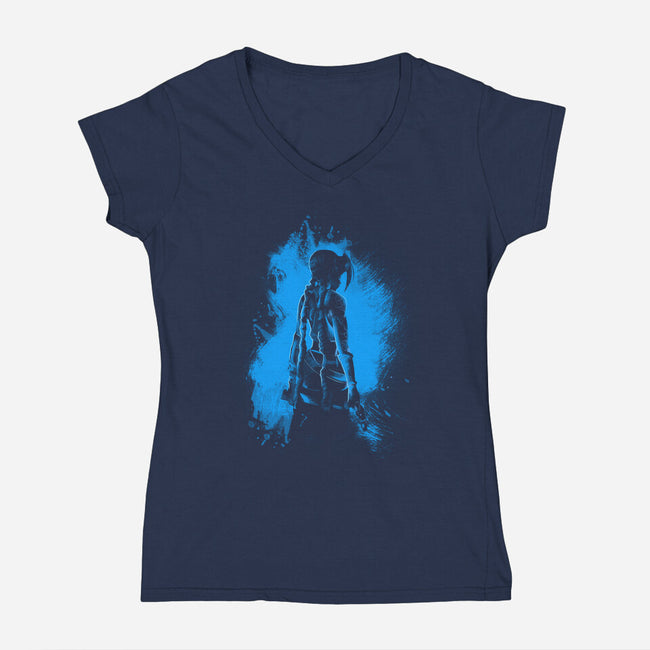 Blue Jinx-womens v-neck tee-fanfabio