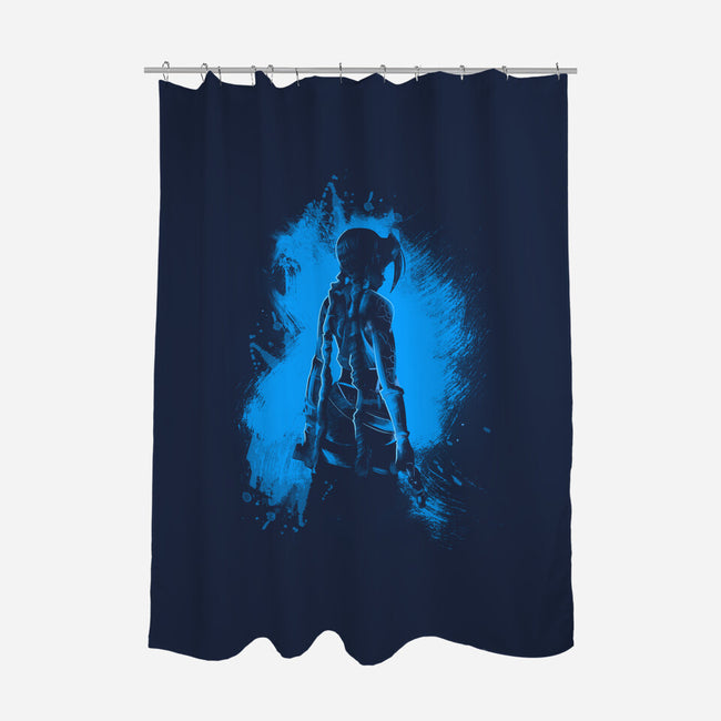 Blue Jinx-none polyester shower curtain-fanfabio