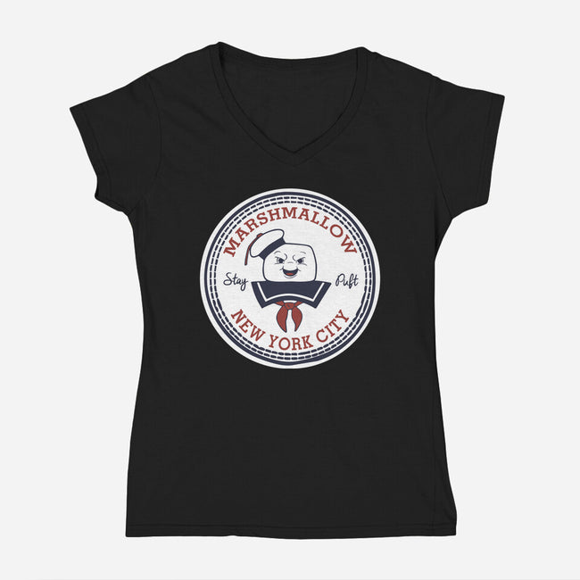 Stay Puft All Star-womens v-neck tee-Melonseta