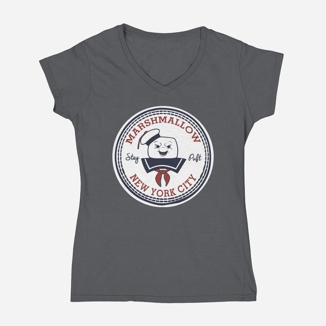 Stay Puft All Star-womens v-neck tee-Melonseta