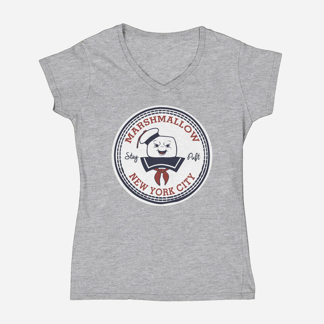 Stay Puft All Star-womens v-neck tee-Melonseta