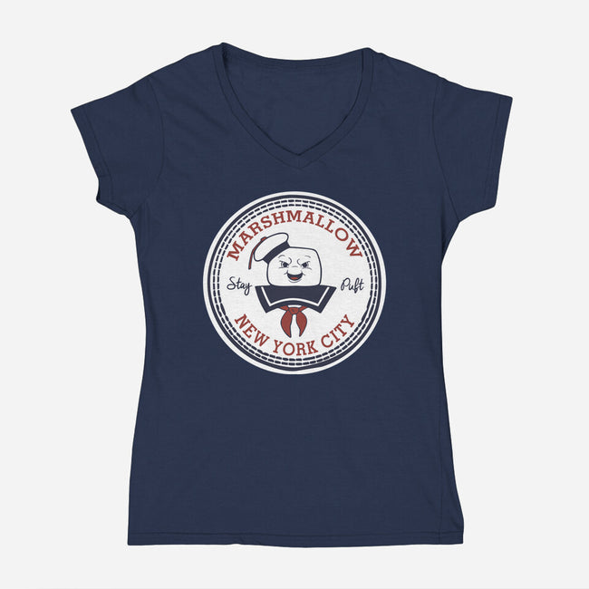 Stay Puft All Star-womens v-neck tee-Melonseta