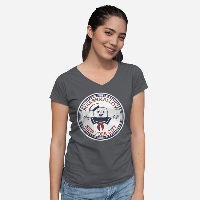 Stay Puft All Star-womens v-neck tee-Melonseta