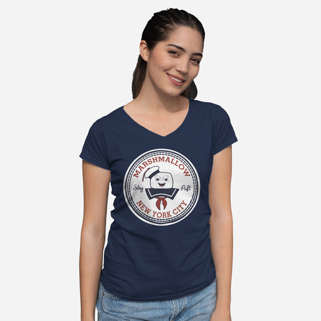 Stay Puft All Star-womens v-neck tee-Melonseta