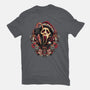 Holidays At Woodsboro-mens heavyweight tee-glitchygorilla
