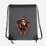 Holidays At Woodsboro-none drawstring bag-glitchygorilla