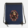 Holidays At Woodsboro-none drawstring bag-glitchygorilla