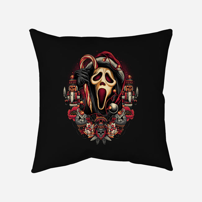 Holidays At Woodsboro-none removable cover w insert throw pillow-glitchygorilla