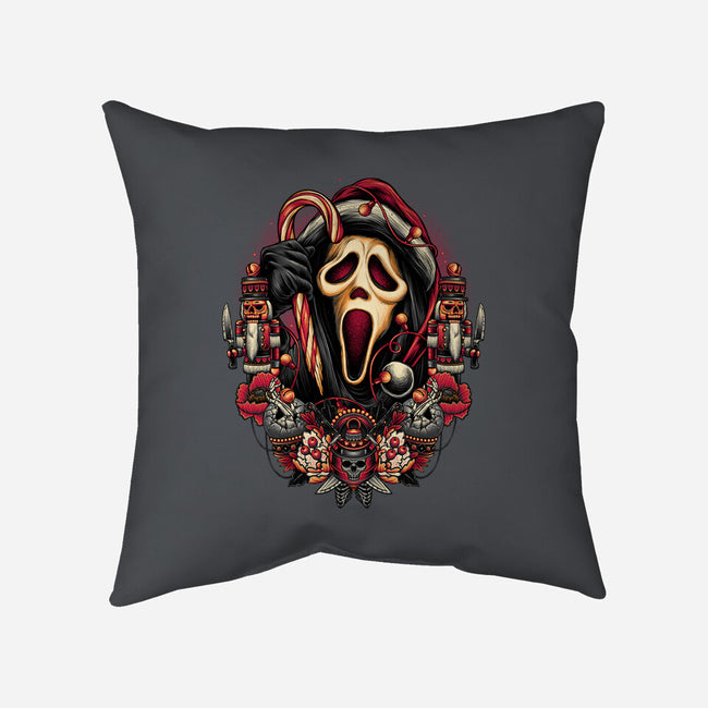 Holidays At Woodsboro-none removable cover w insert throw pillow-glitchygorilla