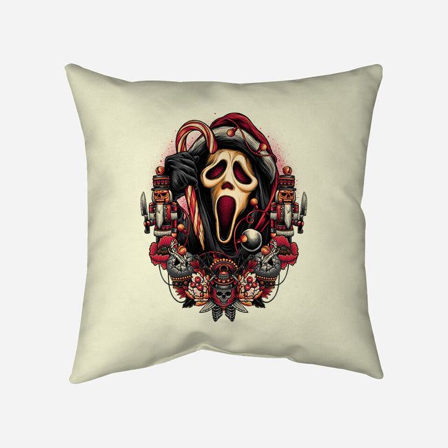Holidays At Woodsboro-none removable cover w insert throw pillow-glitchygorilla