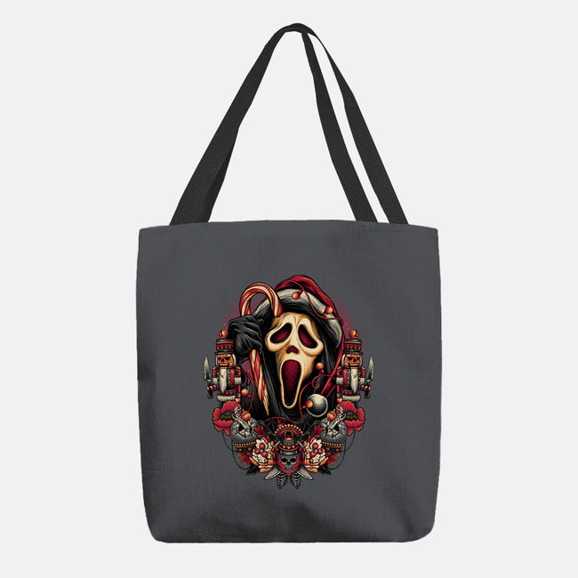 Holidays At Woodsboro-none basic tote-glitchygorilla