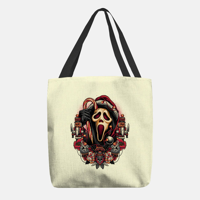 Holidays At Woodsboro-none basic tote-glitchygorilla