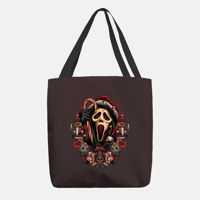 Holidays At Woodsboro-none basic tote-glitchygorilla