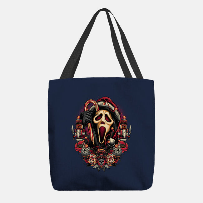 Holidays At Woodsboro-none basic tote-glitchygorilla