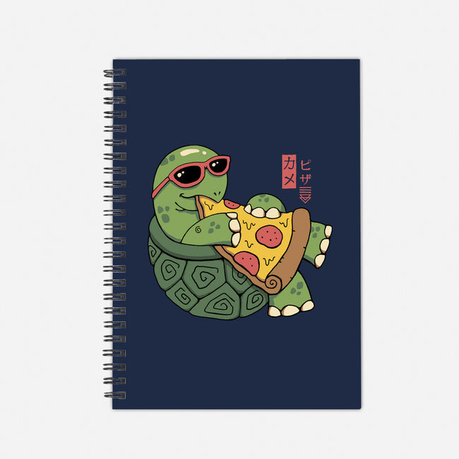 Pizza Turtle-none dot grid notebook-vp021