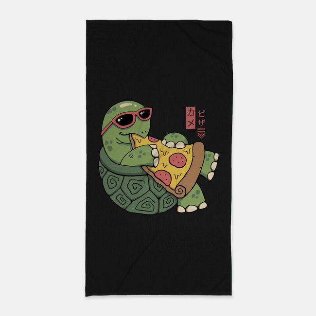 Pizza Turtle-none beach towel-vp021